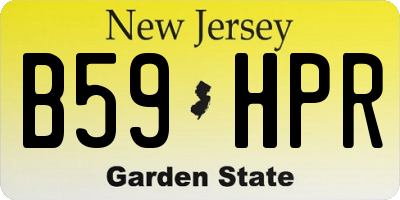 NJ license plate B59HPR