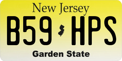 NJ license plate B59HPS