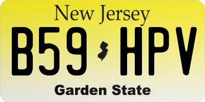 NJ license plate B59HPV