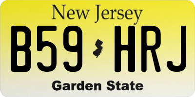 NJ license plate B59HRJ