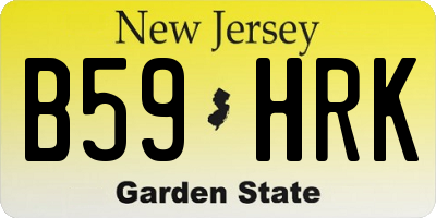 NJ license plate B59HRK