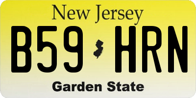 NJ license plate B59HRN