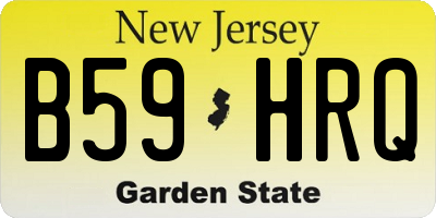 NJ license plate B59HRQ