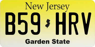 NJ license plate B59HRV