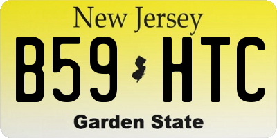 NJ license plate B59HTC
