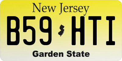 NJ license plate B59HTI
