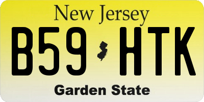 NJ license plate B59HTK
