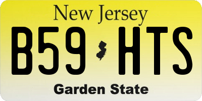 NJ license plate B59HTS