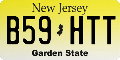 NJ license plate B59HTT