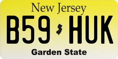 NJ license plate B59HUK