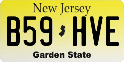 NJ license plate B59HVE