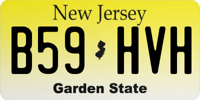 NJ license plate B59HVH