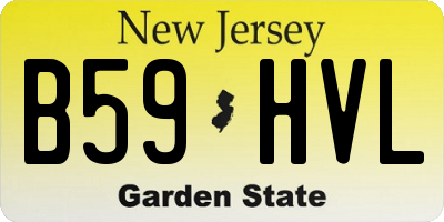 NJ license plate B59HVL