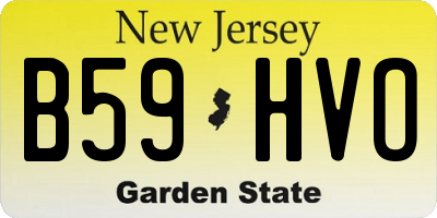 NJ license plate B59HVO