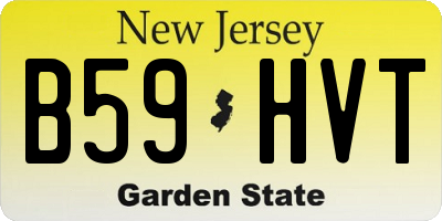 NJ license plate B59HVT