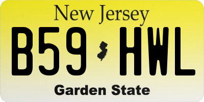 NJ license plate B59HWL