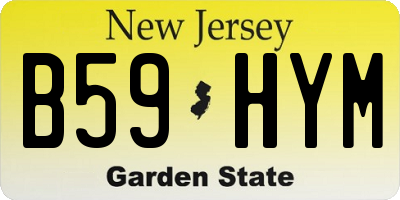 NJ license plate B59HYM