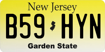NJ license plate B59HYN
