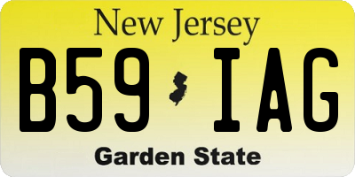 NJ license plate B59IAG