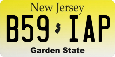 NJ license plate B59IAP