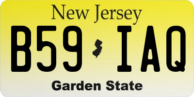 NJ license plate B59IAQ