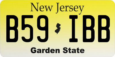 NJ license plate B59IBB