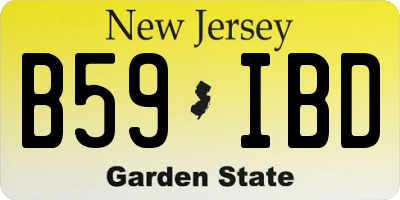 NJ license plate B59IBD