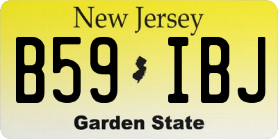 NJ license plate B59IBJ