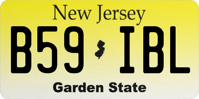 NJ license plate B59IBL