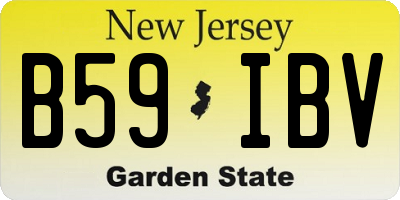 NJ license plate B59IBV