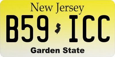 NJ license plate B59ICC
