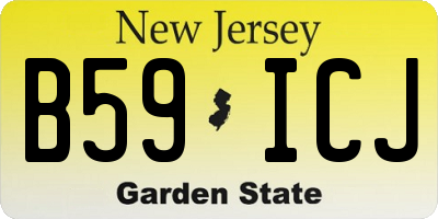 NJ license plate B59ICJ