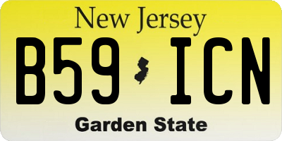 NJ license plate B59ICN