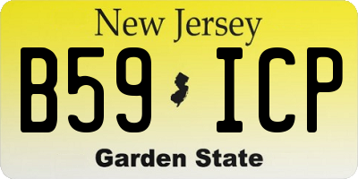 NJ license plate B59ICP