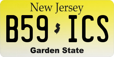 NJ license plate B59ICS