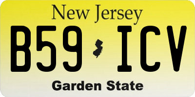 NJ license plate B59ICV