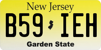 NJ license plate B59IEH
