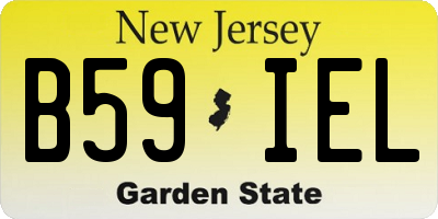 NJ license plate B59IEL