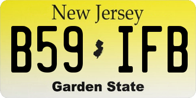 NJ license plate B59IFB