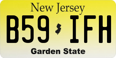 NJ license plate B59IFH