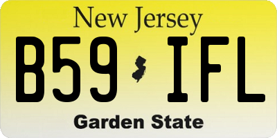 NJ license plate B59IFL