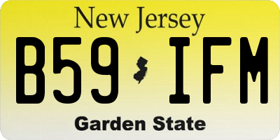 NJ license plate B59IFM
