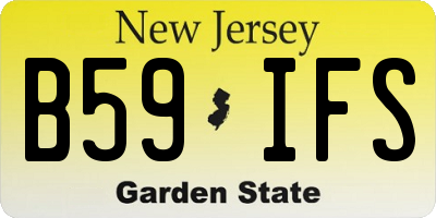 NJ license plate B59IFS