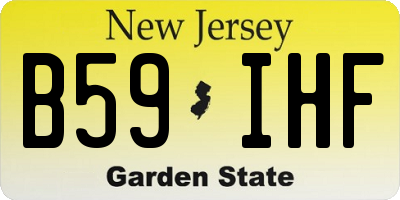 NJ license plate B59IHF