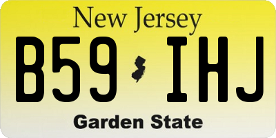NJ license plate B59IHJ