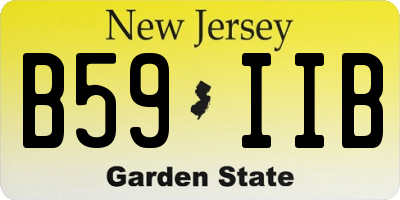 NJ license plate B59IIB