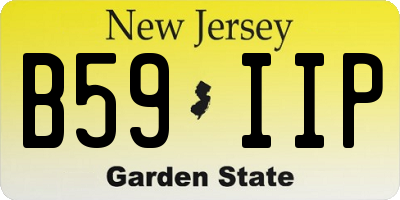 NJ license plate B59IIP