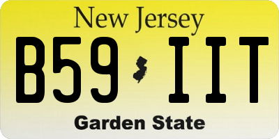 NJ license plate B59IIT