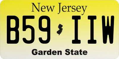 NJ license plate B59IIW