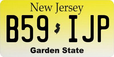 NJ license plate B59IJP